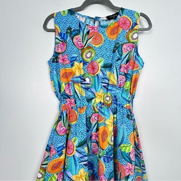 CHEPE made in Italy cotton colourful sleeveless dress - Picture 2 of 7